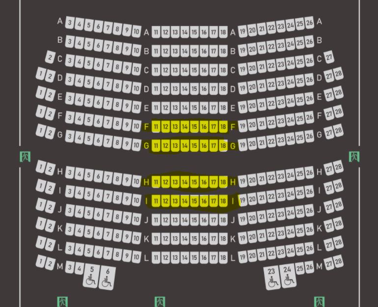 ユナイテッドシネマ札幌のIMAXシアター11　もっとも映画を楽しめる座席位置