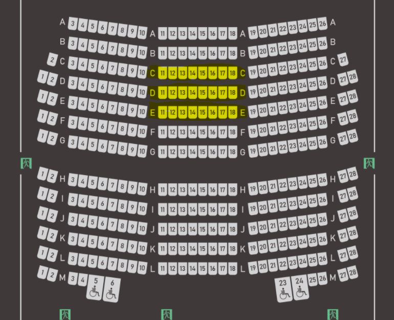 ユナイテッドシネマ札幌のIMAXシアター11　もっとも迫力がある座席位置